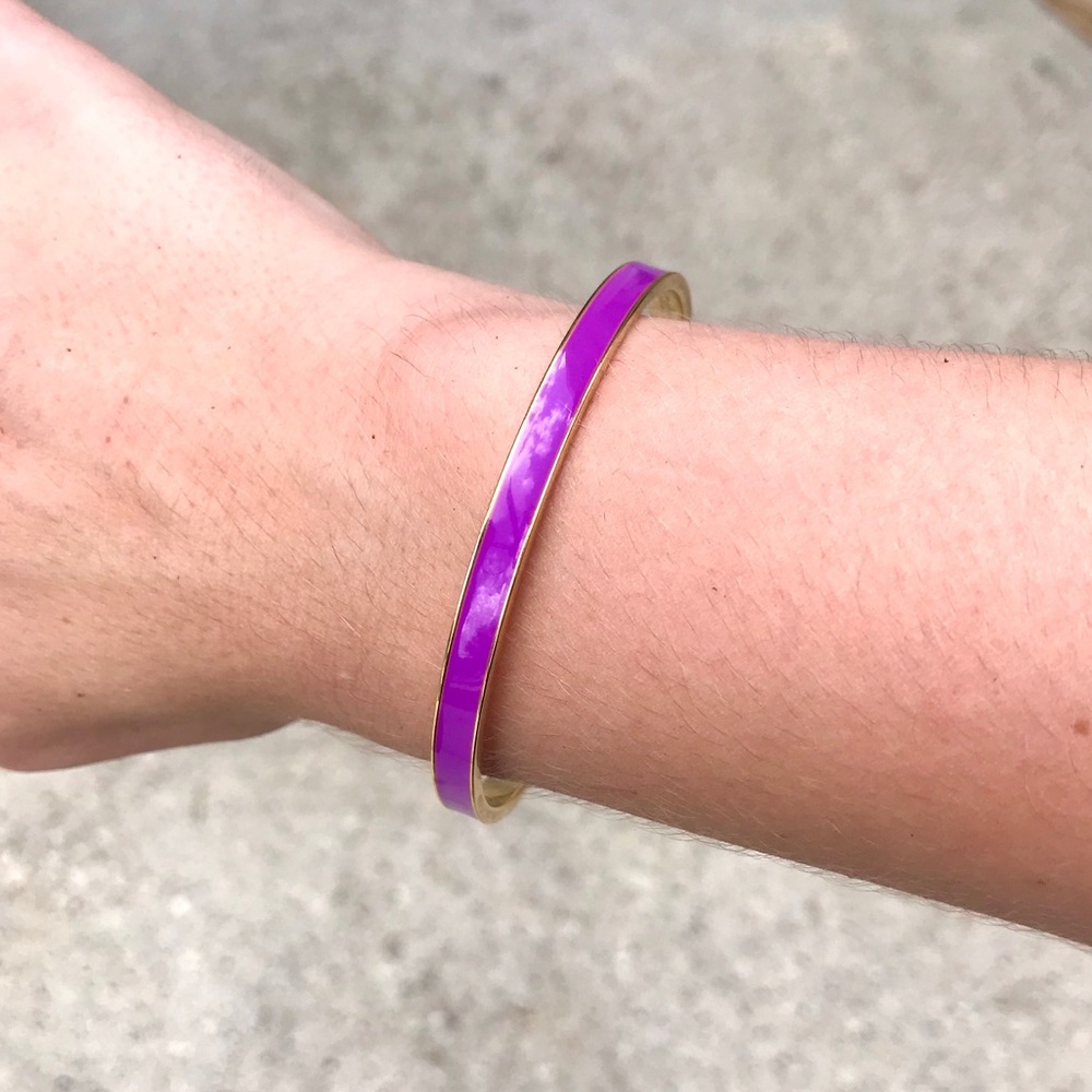 Purple and gold Kate Spade bangle
